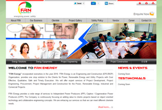FRN Energy website design