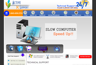 Active PC Support Website Design