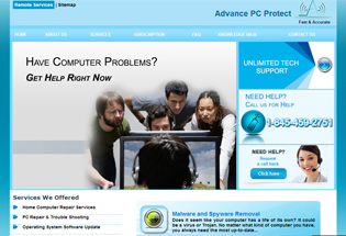 Advanced PC Protect Website Design
