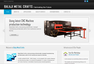 Balaji Metal Crafts Website Design