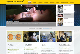 Divyajyoti Eye Hospital Website Design