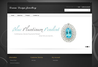 Dream Design Jewellery Website Design