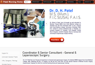 Dr Dhiraj H Patel Website Design