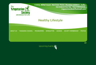 Vegetarian Society Mumbai Website Design